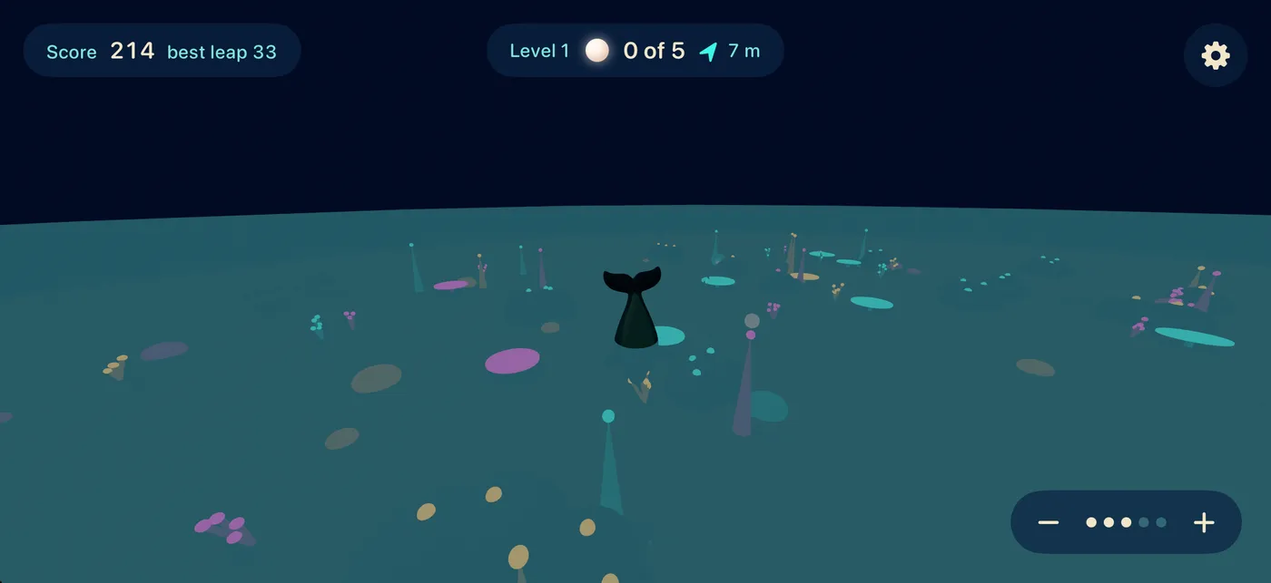 The reef at night, with glowing coral and pearls to find